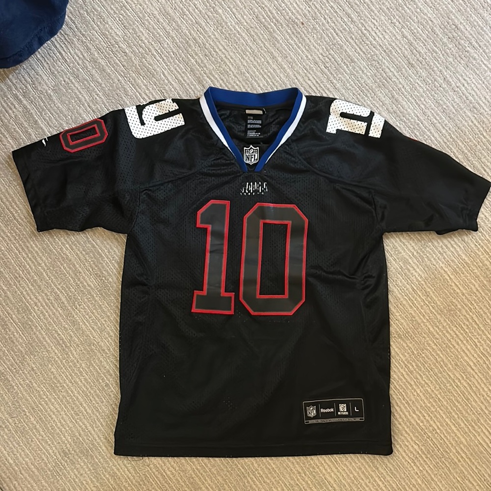 Youth Large retro Reebok Eli Manning Giants Jersey